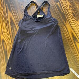 Athleta Workout Tank Top w/Attached Strappy Sports bra and Scoop Center Back